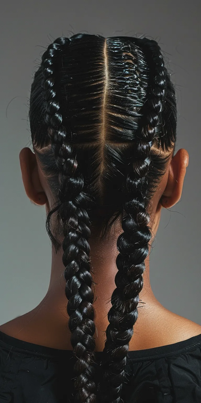 knotless braids hairstyles Cornrows, Waterfall braids, French braid, twist, Milkmaid braid