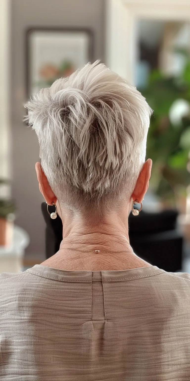 short pixie haircuts for women Short brush cut, Mohawk, Asymmetric Butterfly haircut, Pompadour