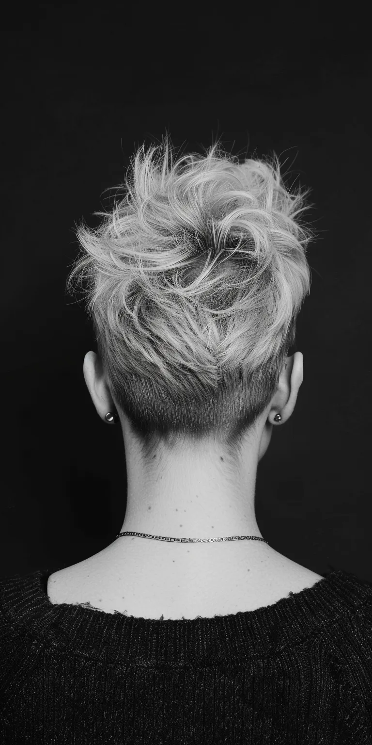 short hairstyles for thin hair Asymmetric cut, Mohawk, Short brush Pompadour, Pixie cut