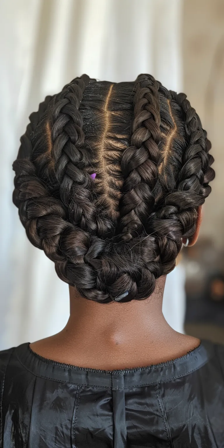 halo braid Waterfall braids, French twist, Hair twists, braid, Boho braids