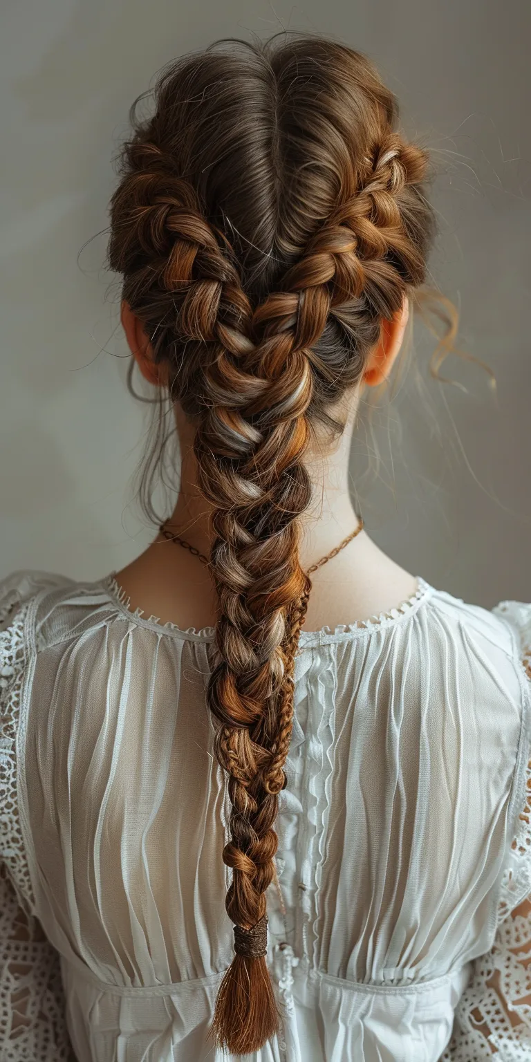 braid ponytail hairstyles Braid, French braid, Waterfall braids, Boho Milkmaid