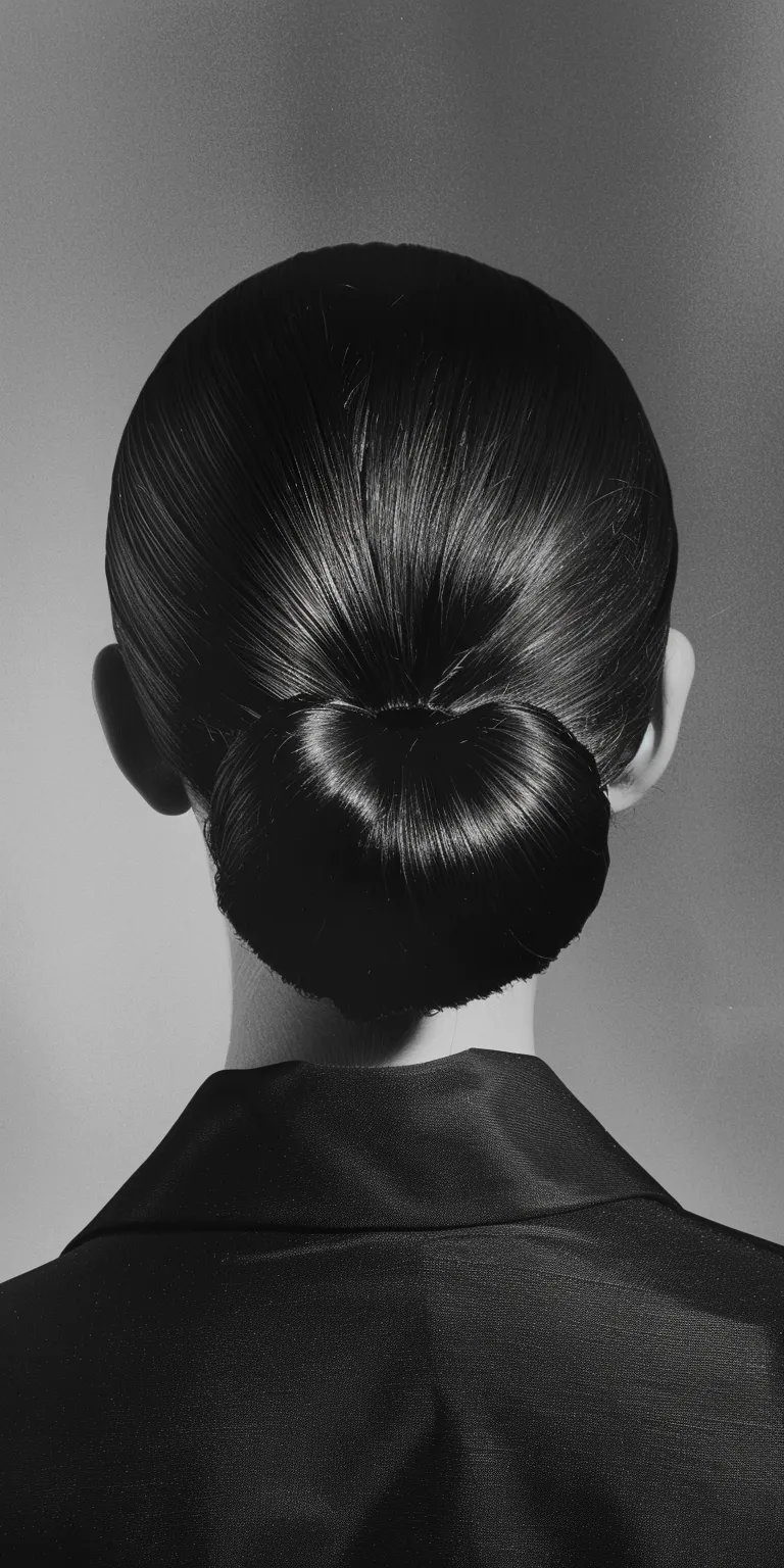 slick back Chignon, Updo, French twist, Ballerina bun, Japanese women's hairstyles