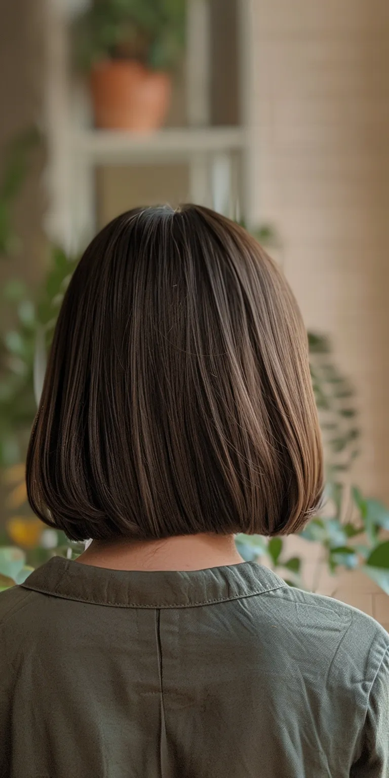 haircuts for straight hair Asymmetric cut, Bob Short brush Layered hair, Butterfly haircut