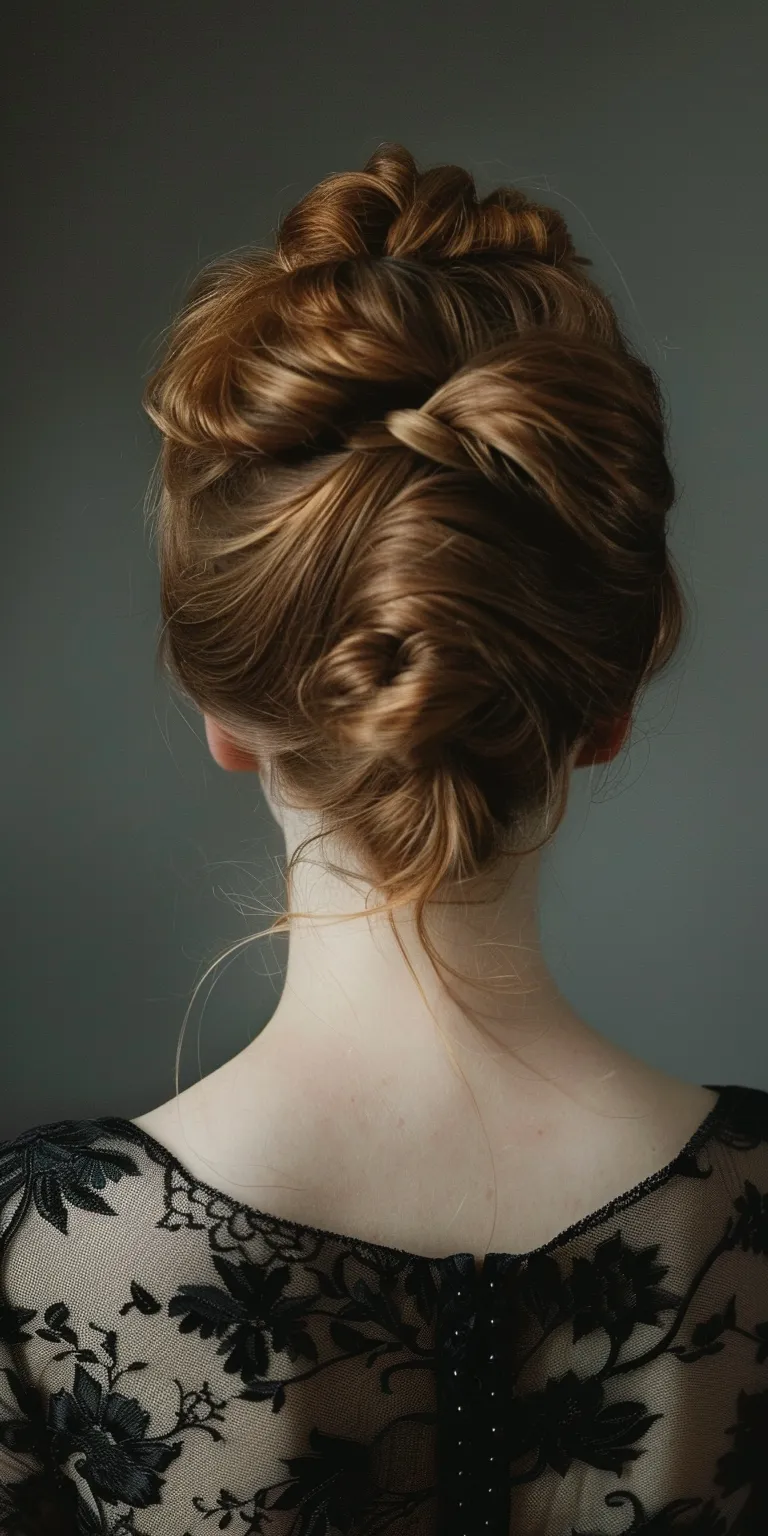 up do hairstyles Chignon, Updo, Milkmaid braid, French twist