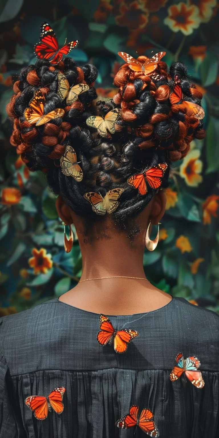 butterfly locs Butterfly haircut, Updo, Afro puffs, Kinky hair, Digital perm