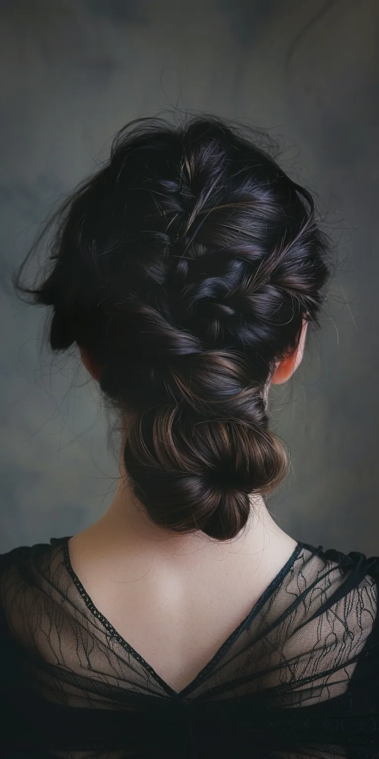 different types of hairstyles Updo, Waterfall braids, French braid, Milkmaid Chignon