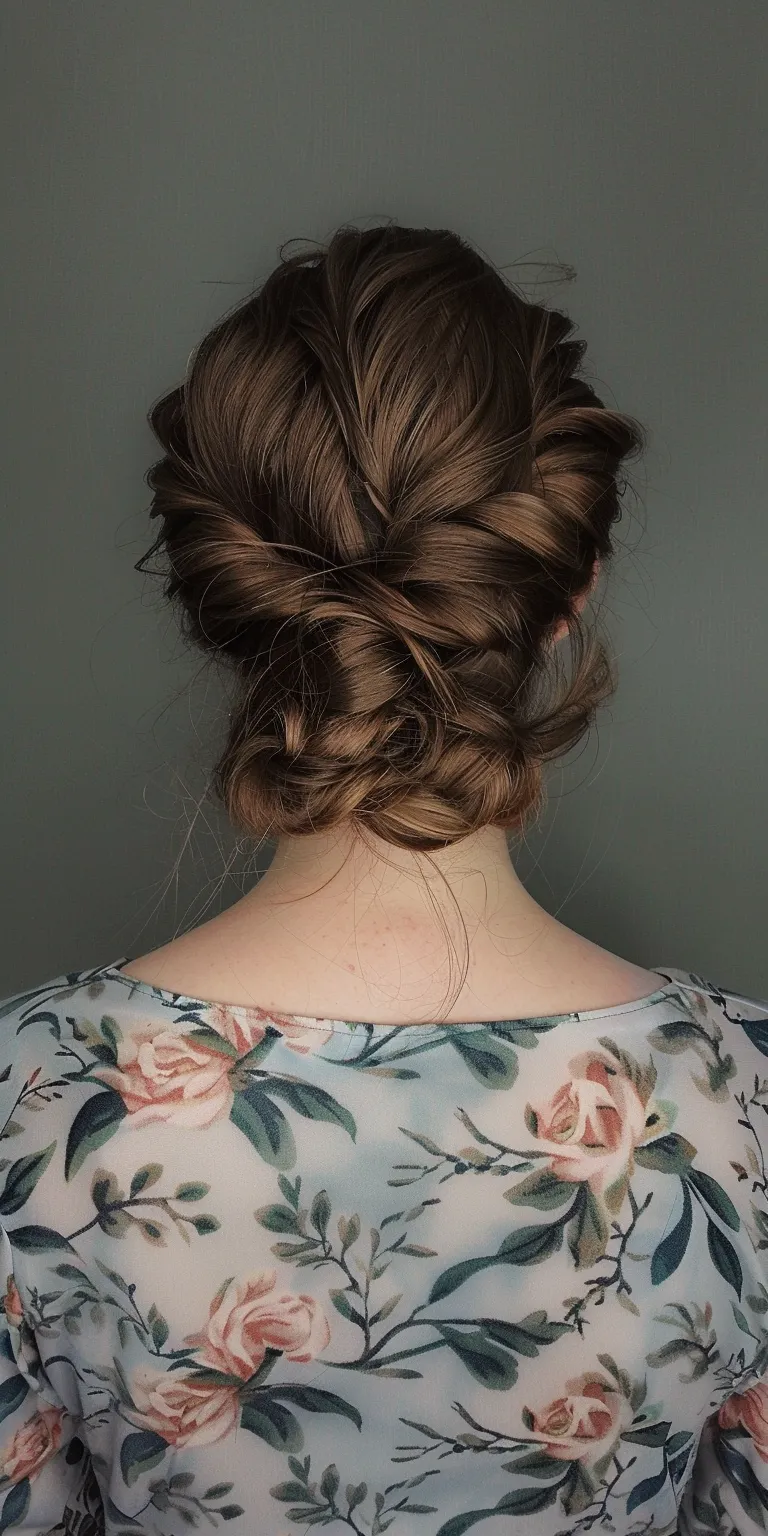 crown hairstyle Updo, French braid, Milkmaid twist, Chignon