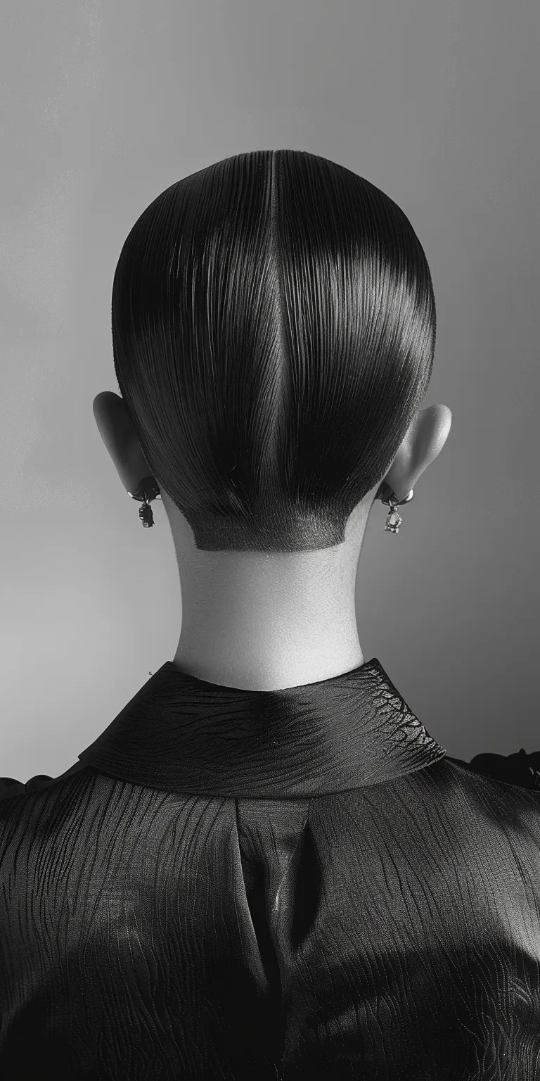 slick back fade Chignon, Asymmetric cut, Updo, Tonsure, Pompadour