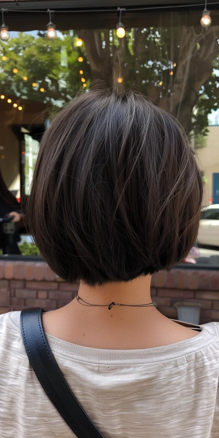 medium short haircuts Butterfly haircut, Asymmetric cut, Short brush Bob Pixie cut