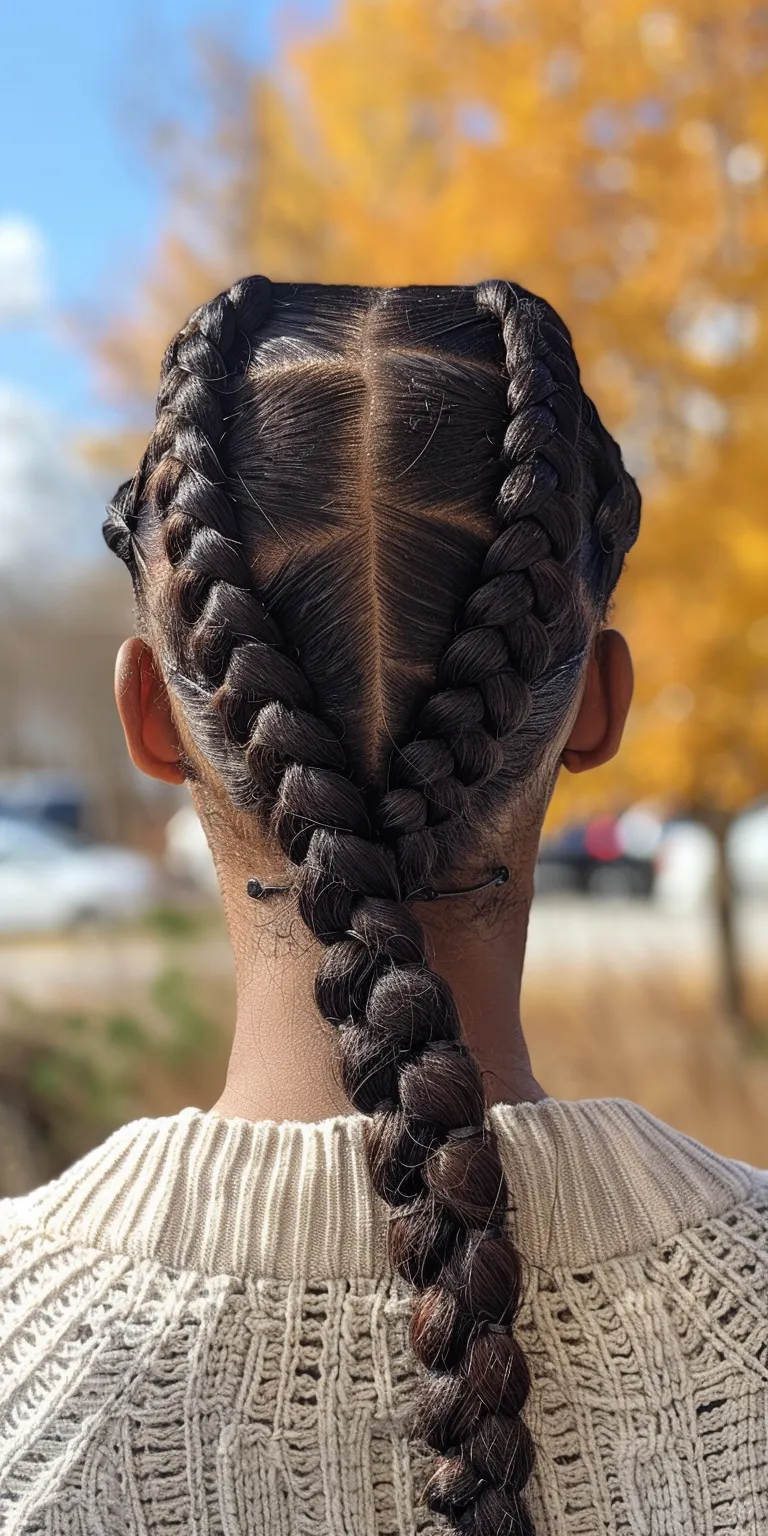 individual braids Waterfall braids, French twist, Boho braid, Braid