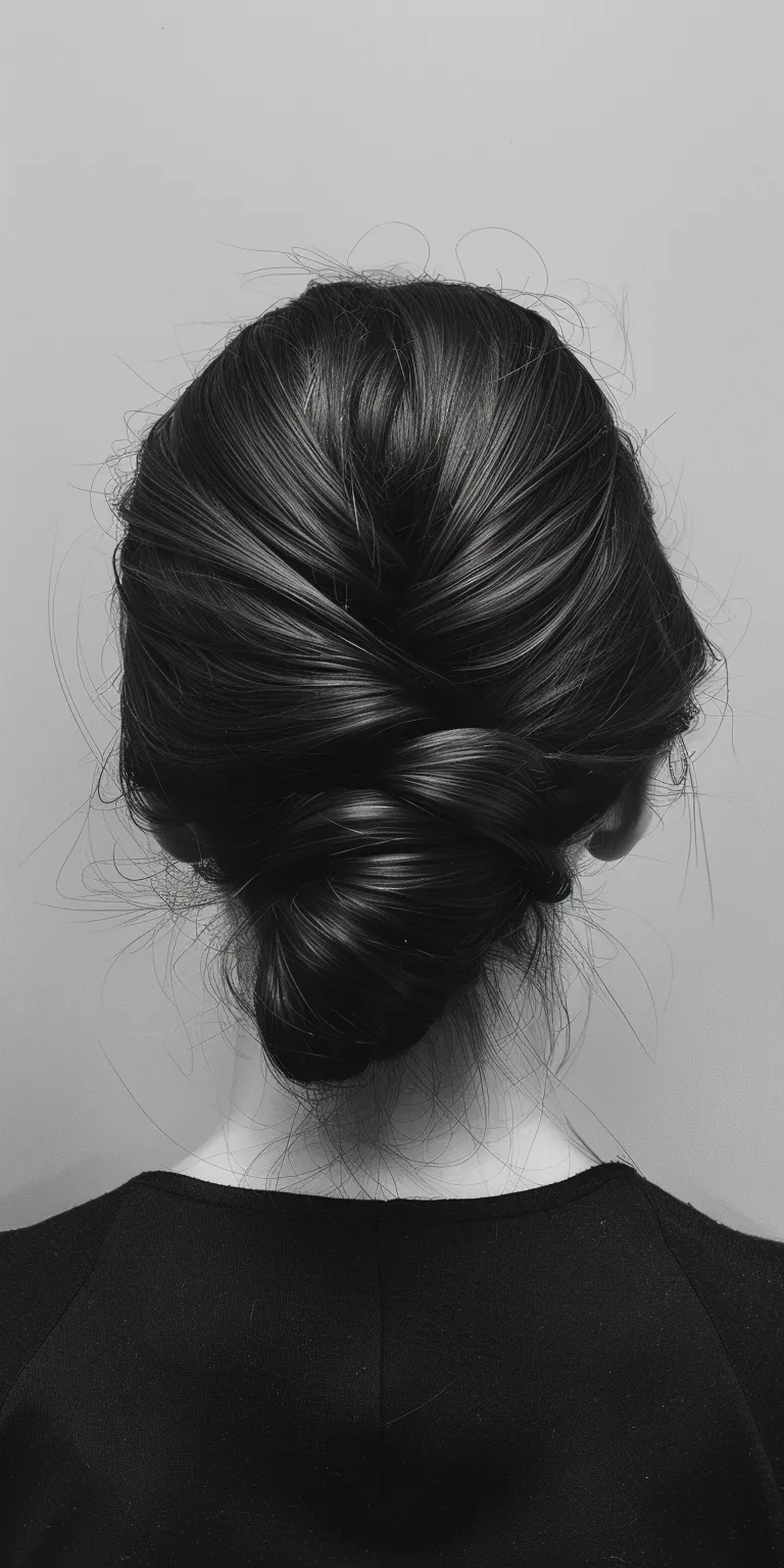 new hair styles Chignon, Updo, French twist, braid, Milkmaid braid