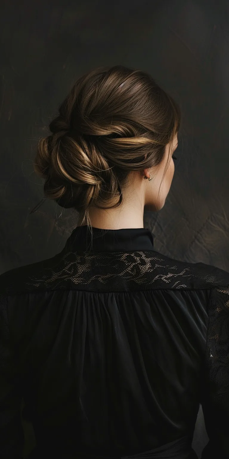 hair bun styles Updo, Chignon, Milkmaid braid, French twist, Historical Christian hairstyles