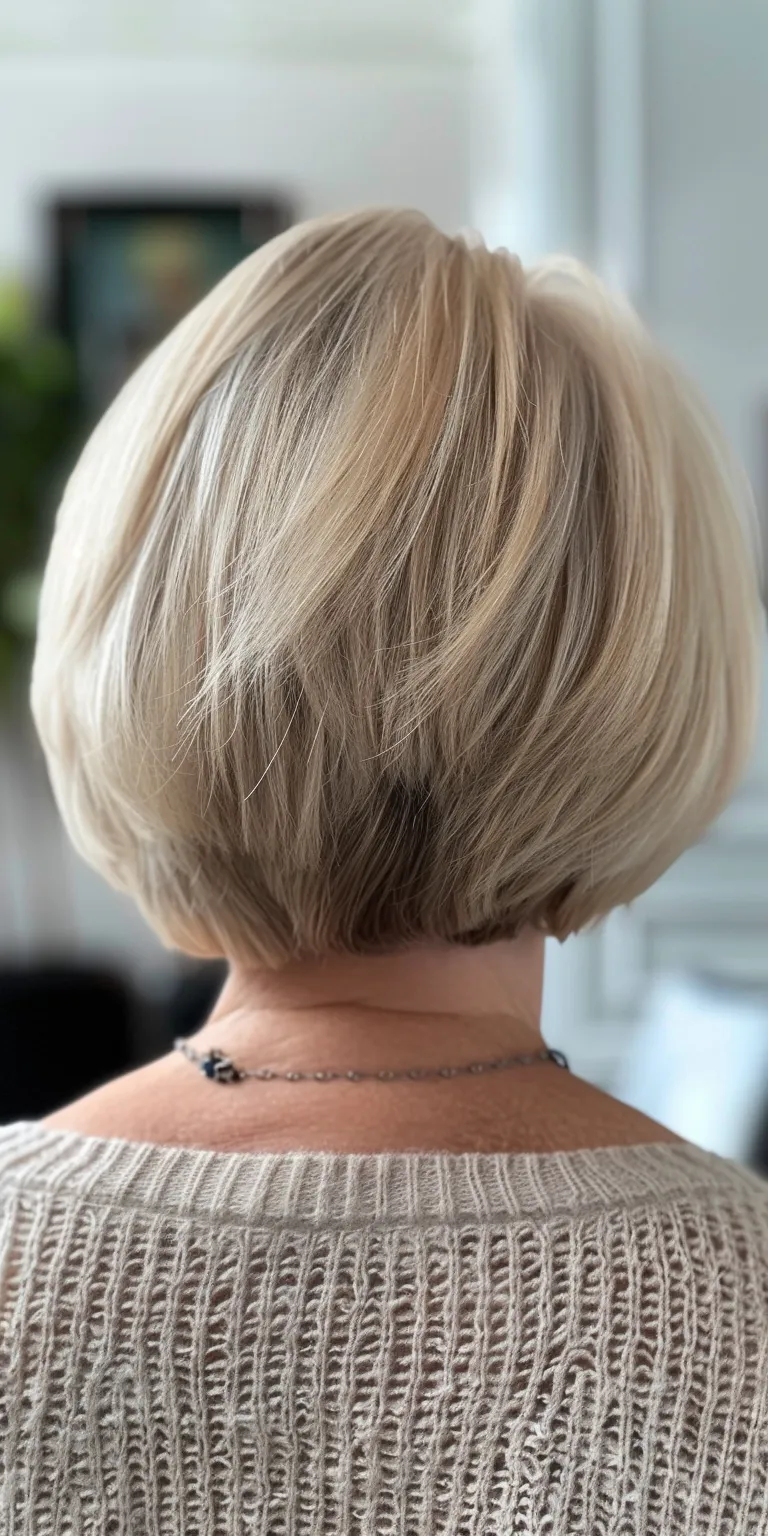 short bob haircuts for women Asymmetric cut, Short brush Pixie Bob Butterfly haircut