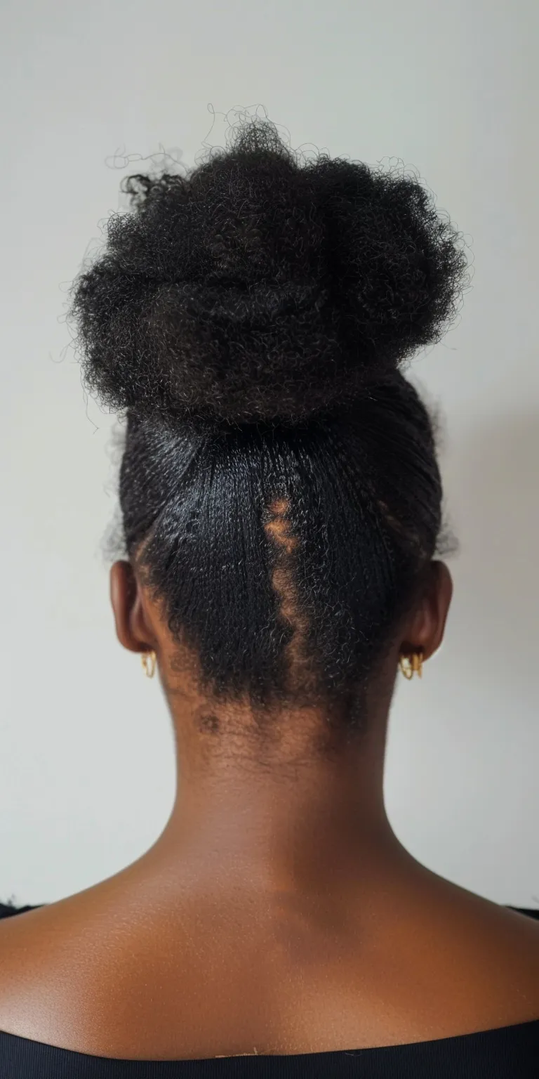 natural hair styles for ladies Kinky hair, Hair twists, French twist, Afro puffs, Asymmetric cut