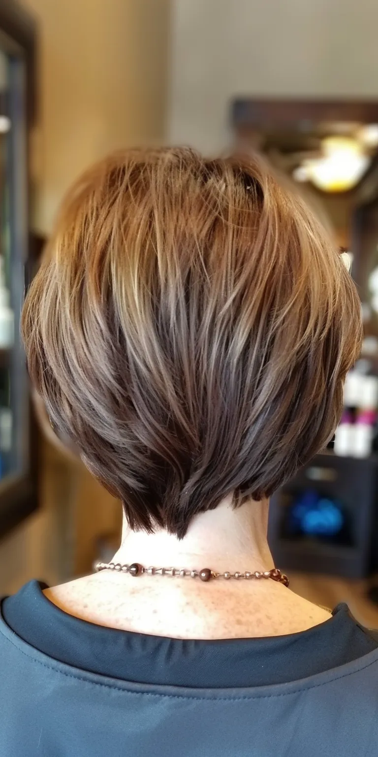 short layered bob hairstyles Short brush cut, Asymmetric Professional Pixie Digital perm