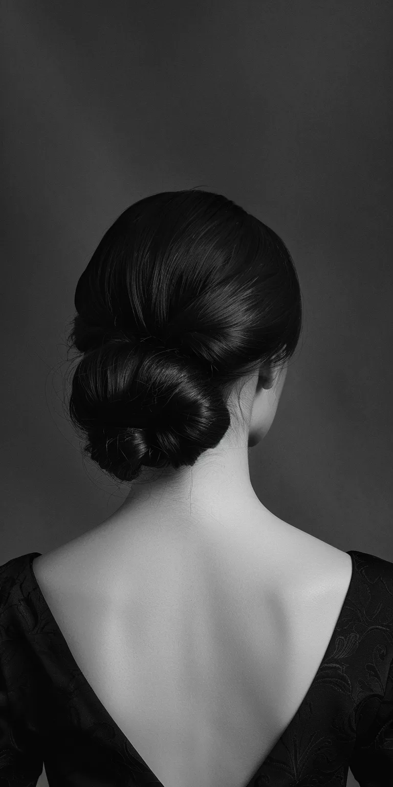 side parting hairstyles female Chignon, Updo, French twist, Milkmaid braid, Ballerina bun