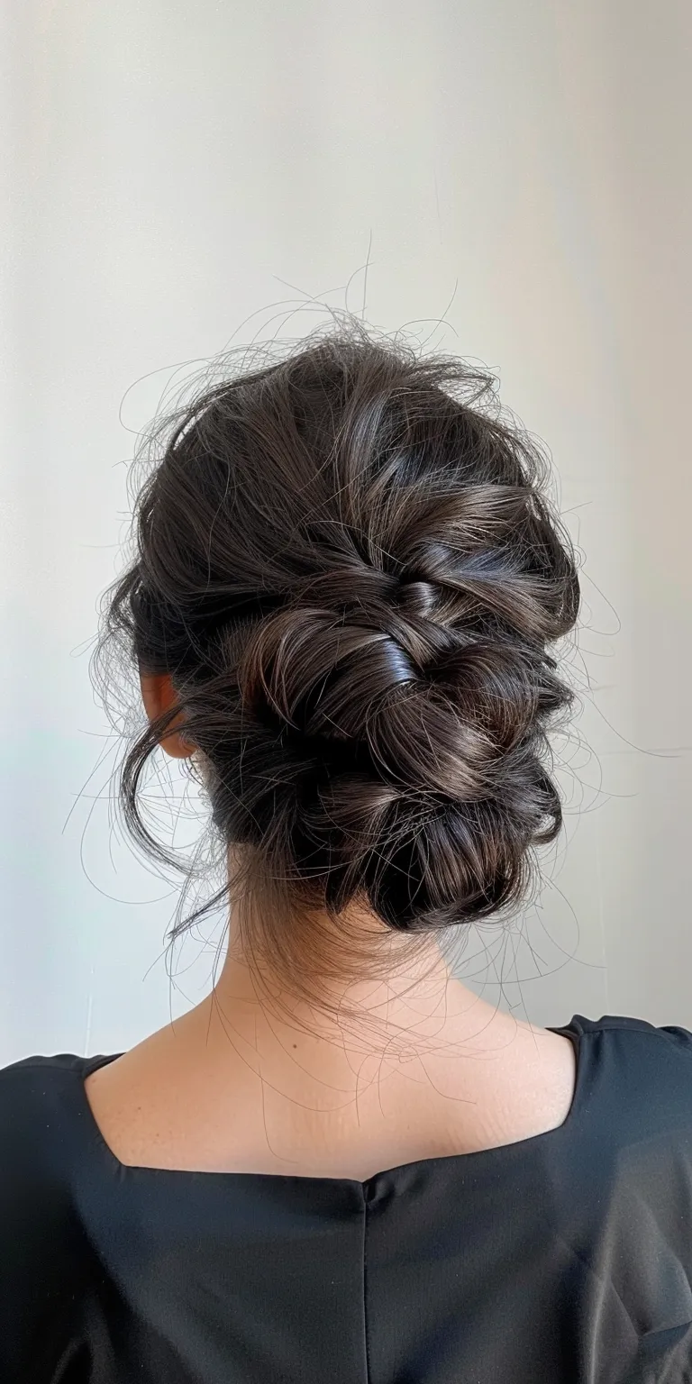 chinese hairstyle Updo, French twist, Chignon, Milkmaid braid, braid