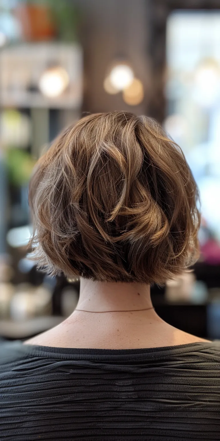 hair cutting style Asymmetric cut, Digital perm, Short brush Updo, Pixie cut