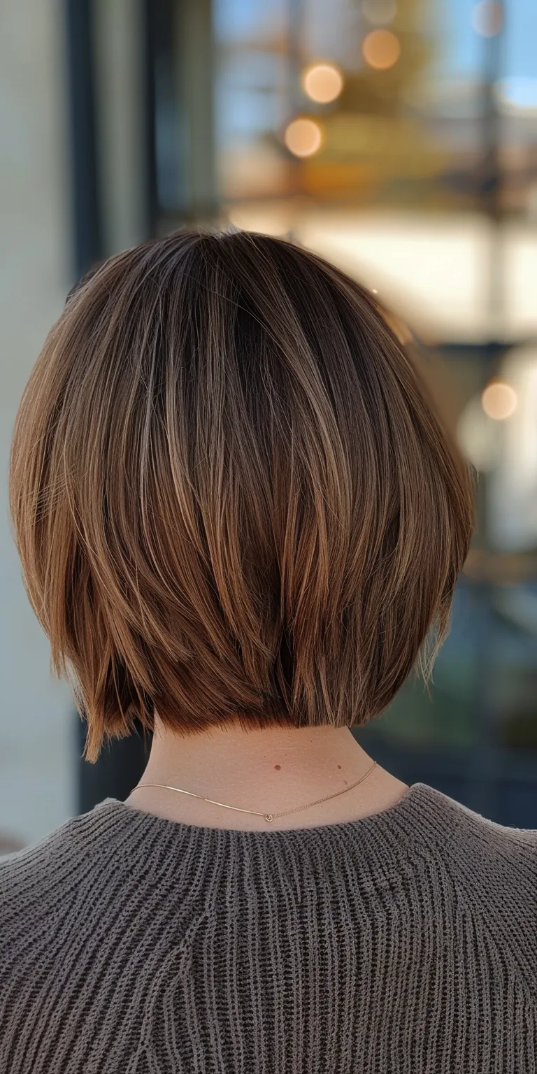 short thin hairstyles Asymmetric cut, Bob Butterfly haircut, Short brush Layered hair