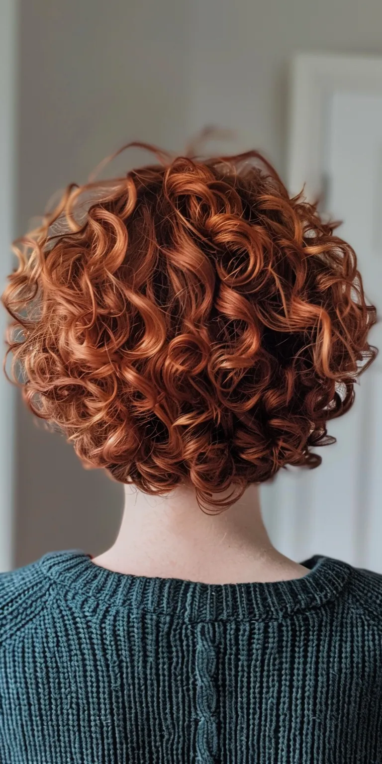 curly hairstyles Digital perm, Asymmetric cut, Ringlets, Updo, Kiss curl