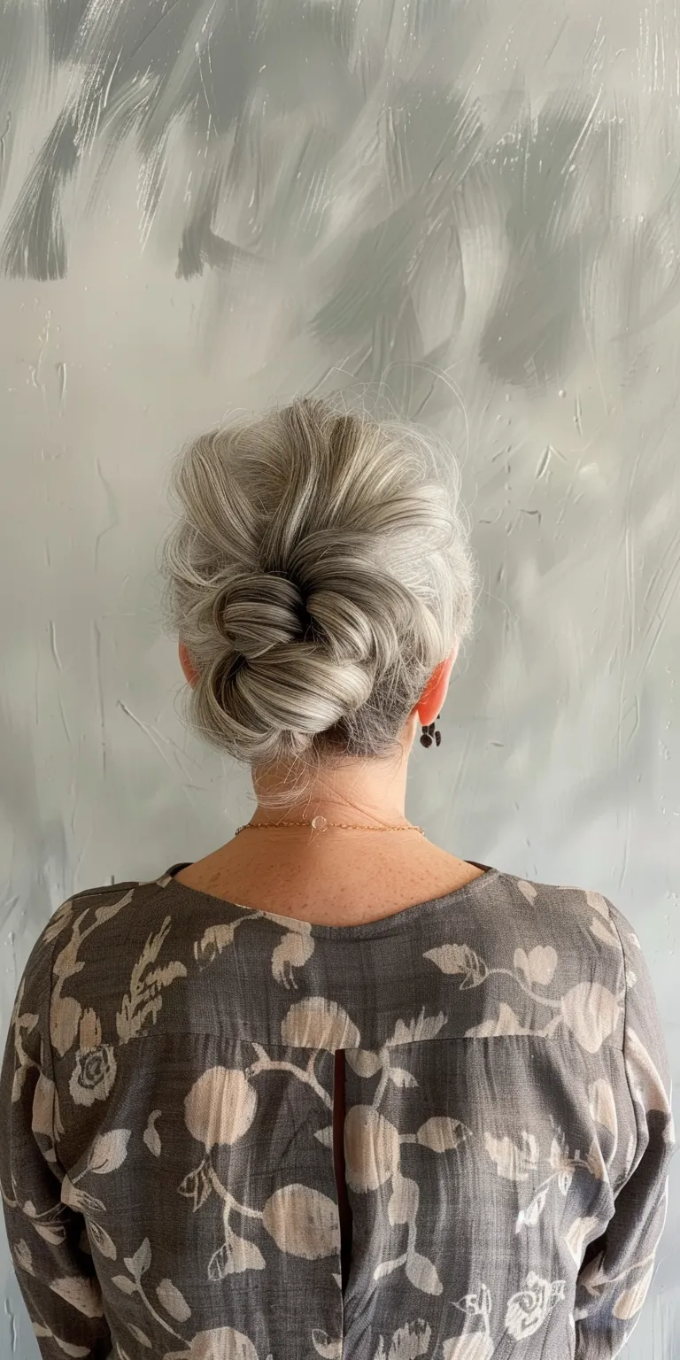 hair styles for older ladies Updo, Chignon, French twist, Ballerina bun, Milkmaid braid