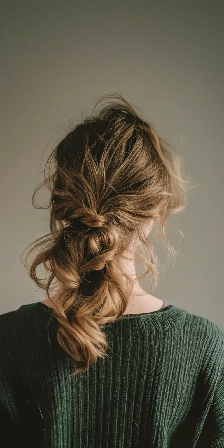 90's hairstyles Updo, Milkmaid braid, French Boho braids, Waterfall braids