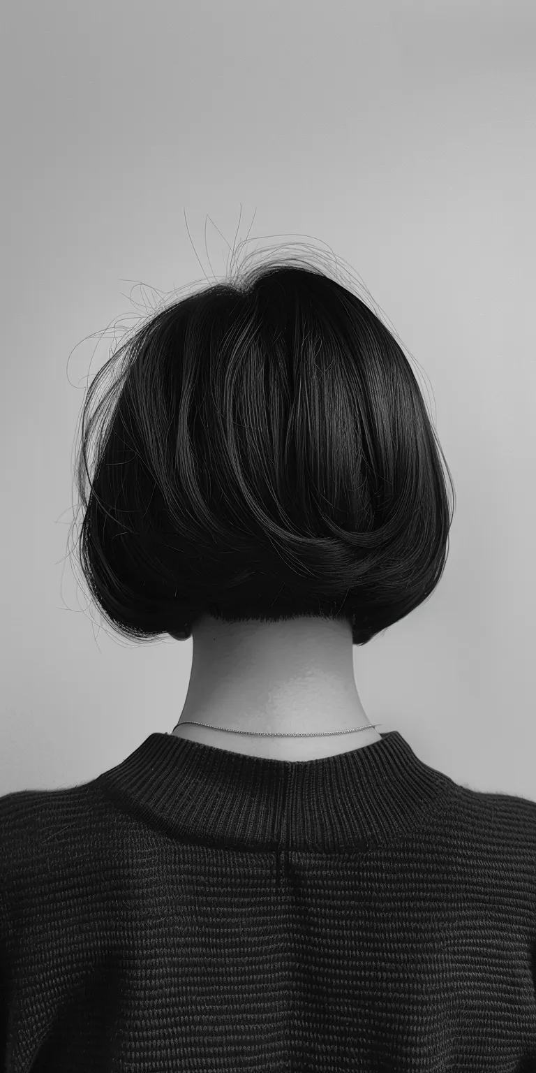 vcut hair style Asymmetric cut, Bob Chignon, Japanese women's hairstyles, Short brush cut