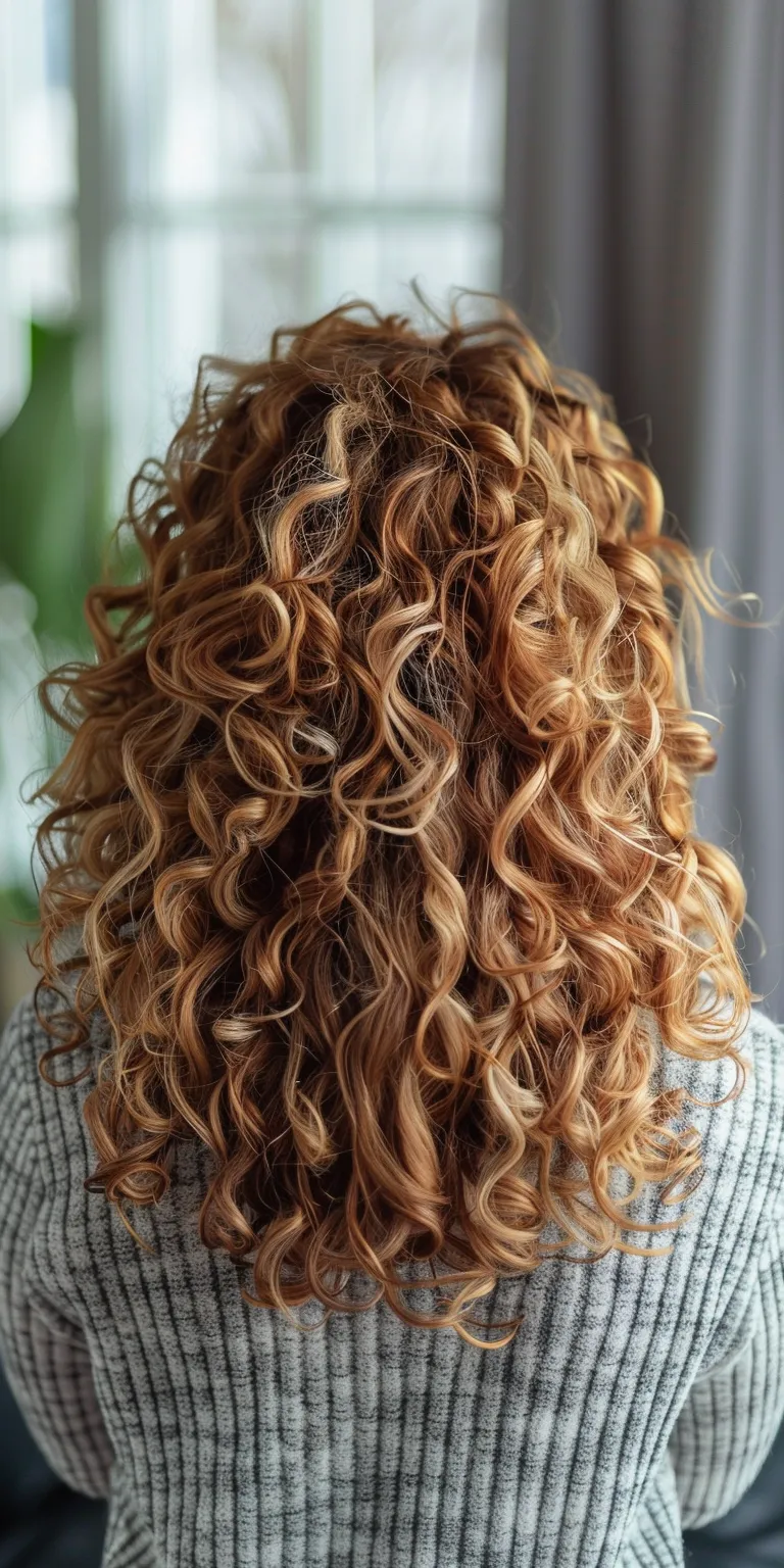 curly hairstyles Digital perm, Ringlets, Layered hair, Curly Hair crimping