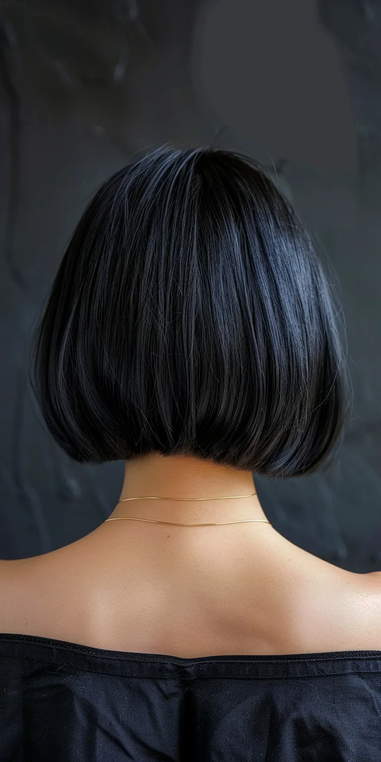 short bob with fringe Asymmetric cut, Bob Japanese women's hairstyles, Butterfly haircut, Hime cut