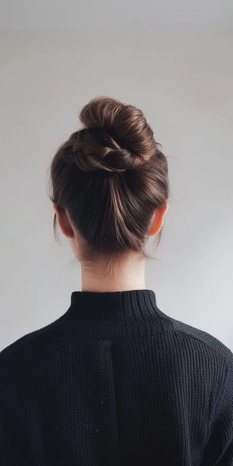 hair bun styles Ballerina bun, Chignon, Updo, French twist, Ponytail