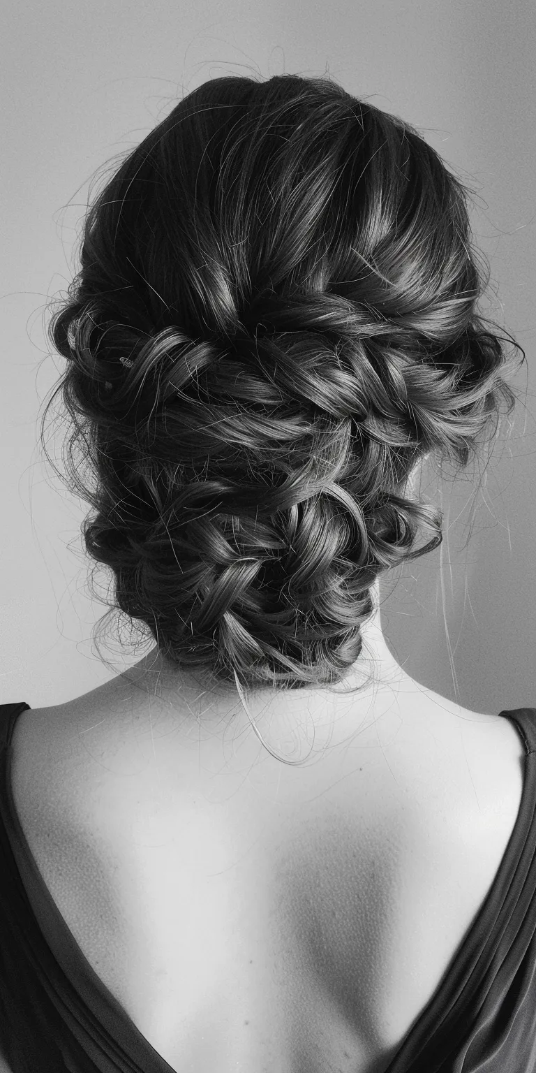 wedding hairstyles for medium hair Chignon, Updo, Milkmaid braid, Waterfall braids, French braid