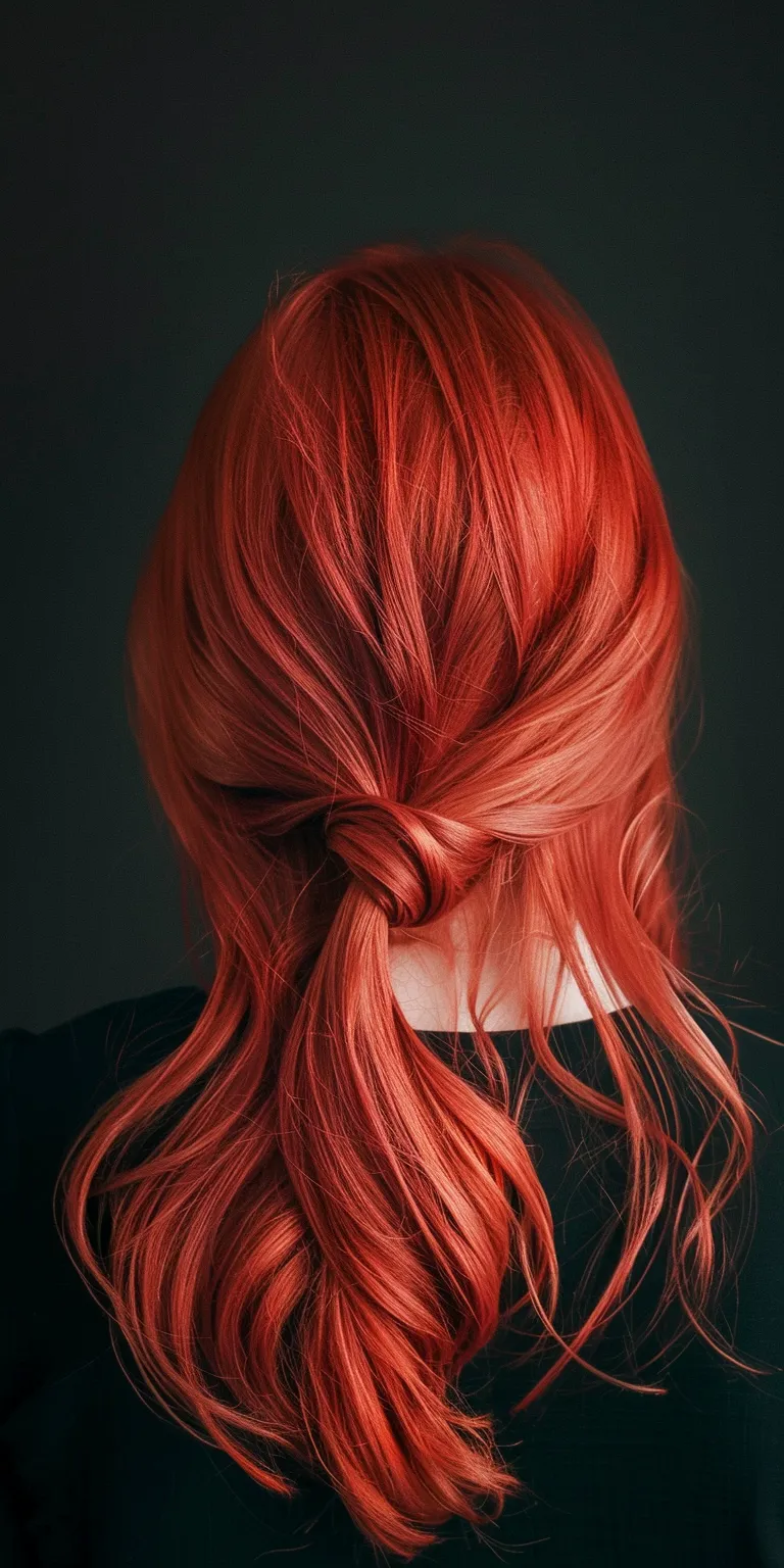 red hair styles French braid, twist, Braid, Chignon, Updo