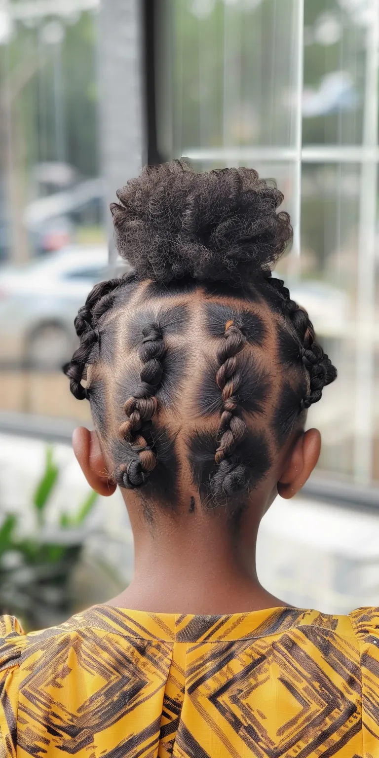 african hairstyles Waterfall braids, Hair twists, French twist, Cornrows, Updo