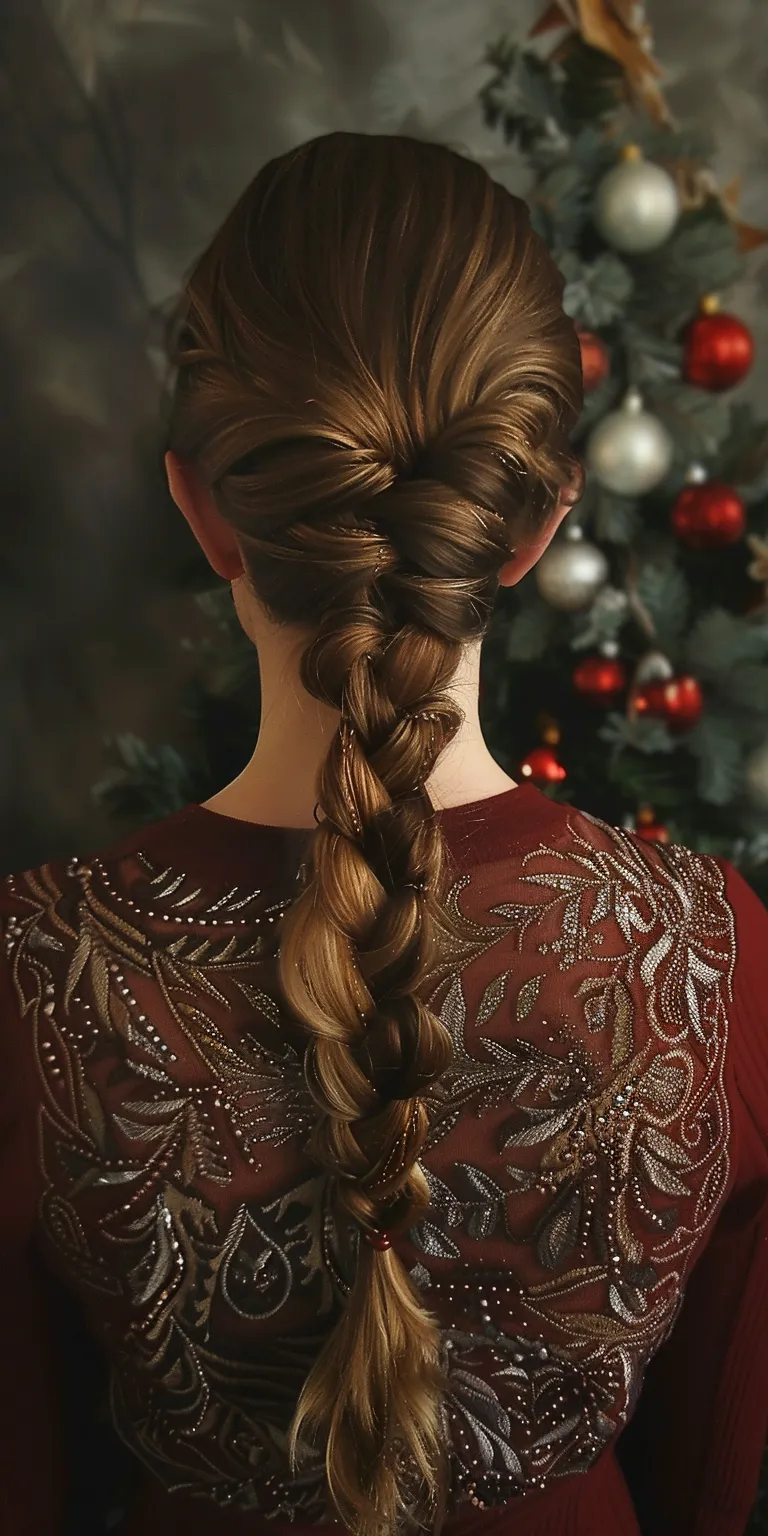 christmas hairstyles Braid, French braid, Historical Christian hairstyles, Updo, Milkmaid braid