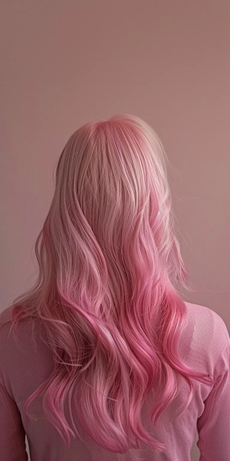 pinks hair styles Mermaid hair, Digital perm, Layered Feathered Extensions