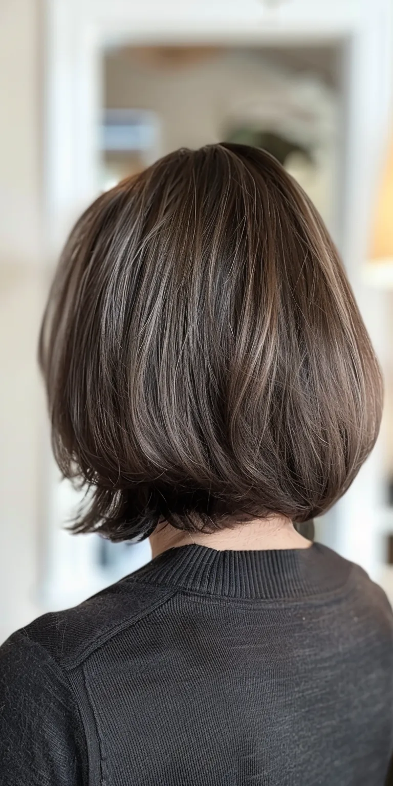 shoulder length haircuts for thin hair Asymmetric cut, Bob Short brush Professional Japanese women's hairstyles