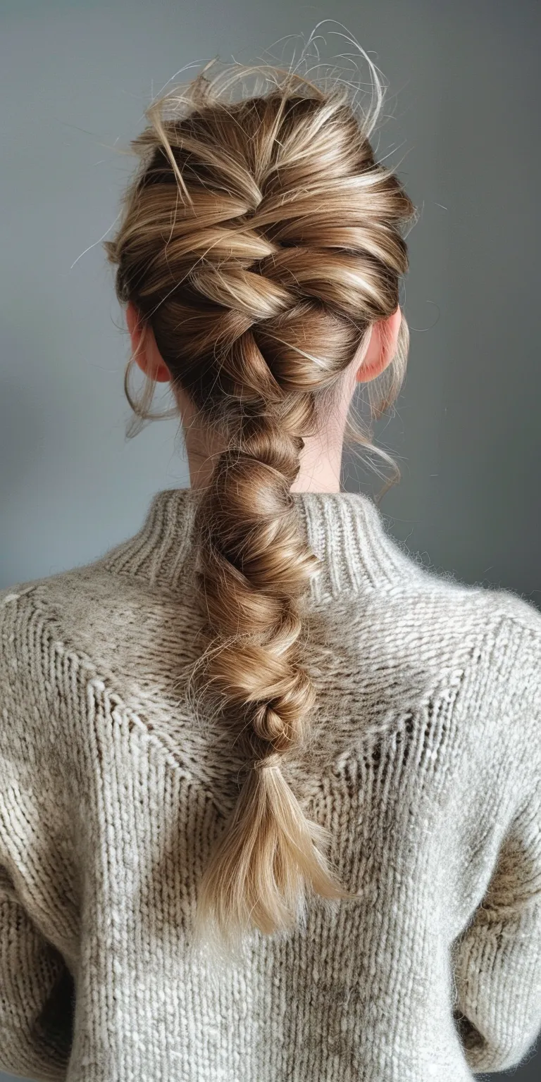 thread hairstyles French braid, Waterfall braids, Braid, Boho Milkmaid braid