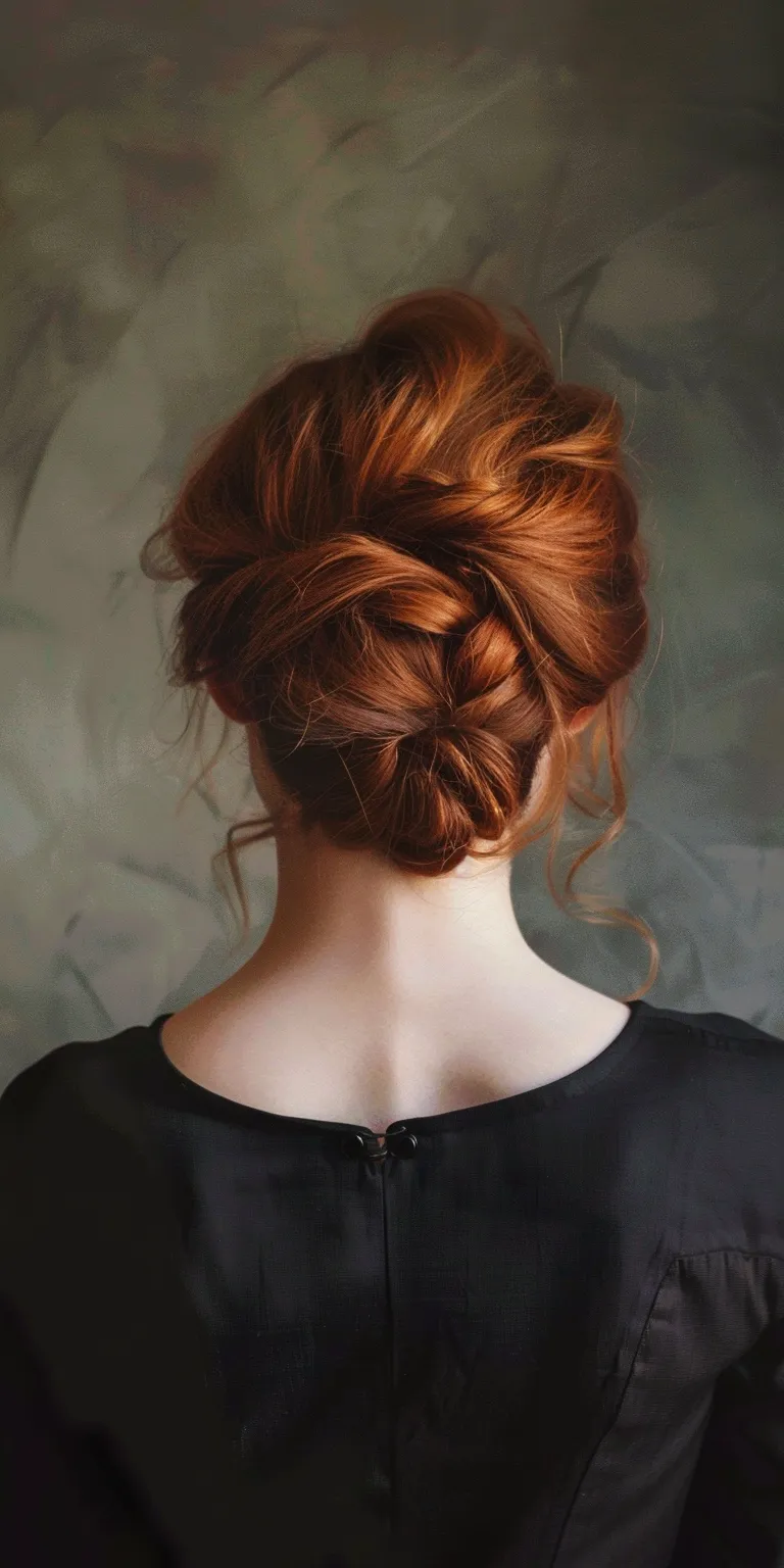 hairstyle for fat face Chignon, Updo, French twist, Milkmaid braid, Ballerina bun