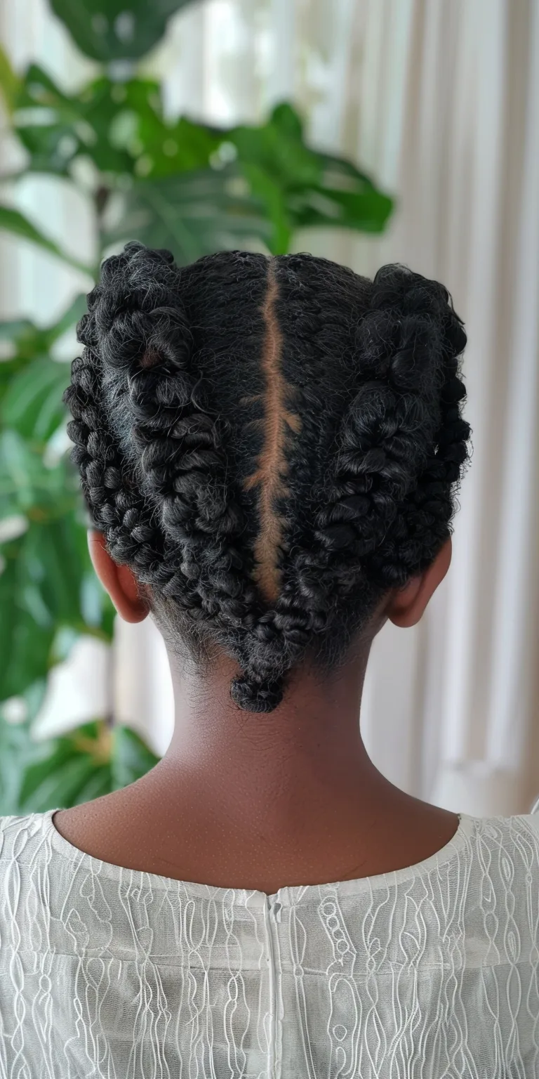 braid out Waterfall braids, French twist, Hair twists, Cornrows