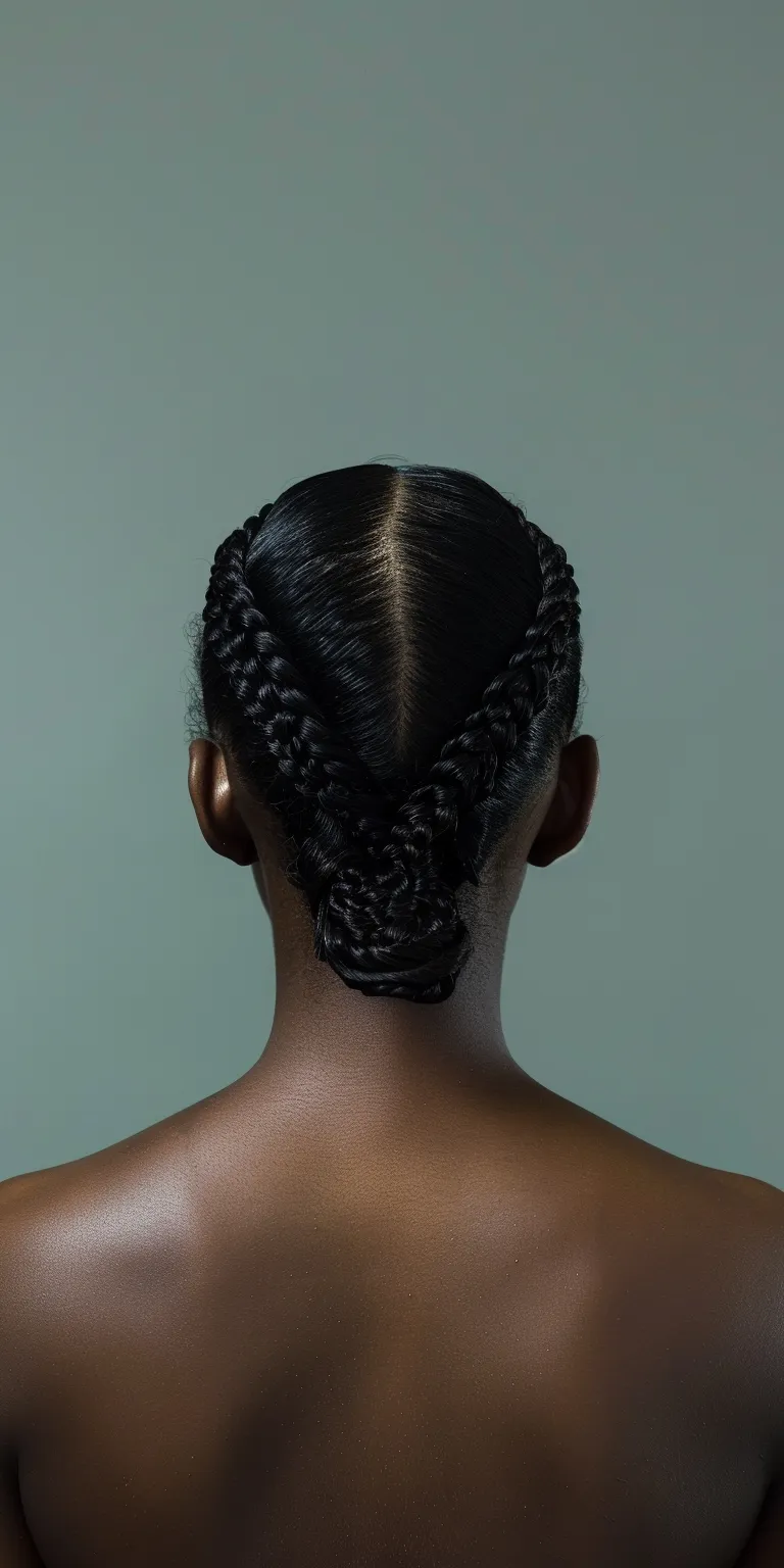 black people hairstyles French twist, Finger wave, Waterfall braids, Braid, Hair twists