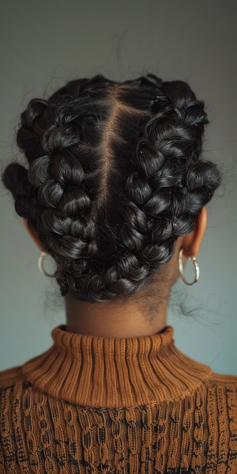 curly braids Hair twists, French twist, Milkmaid braid, Waterfall braids, Finger wave