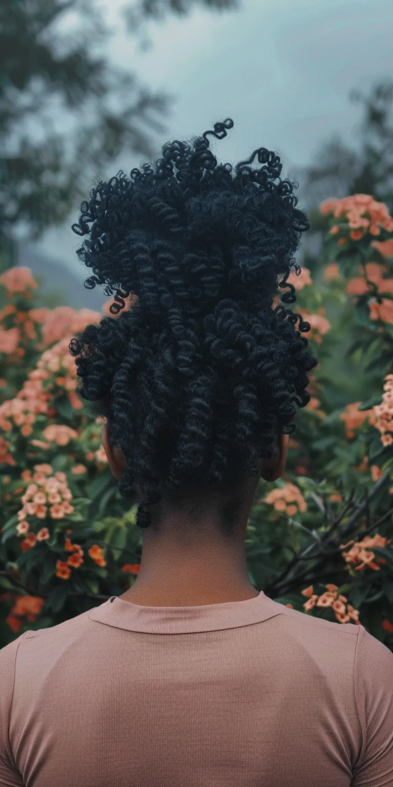 cute natural hairstyles Kinky hair, Afro puffs, Digital perm, Hair twists, Crochet braids