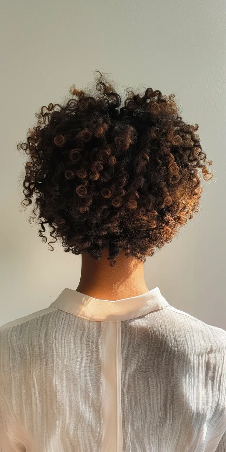 short curly hair styles Digital perm, Asymmetric cut, Kinky hair, Short brush Layered