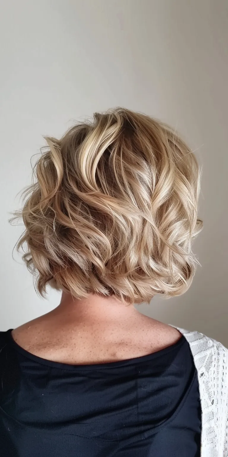 medium hairstyles for women Digital perm, Updo, Asymmetric cut, Layered hair, French twist