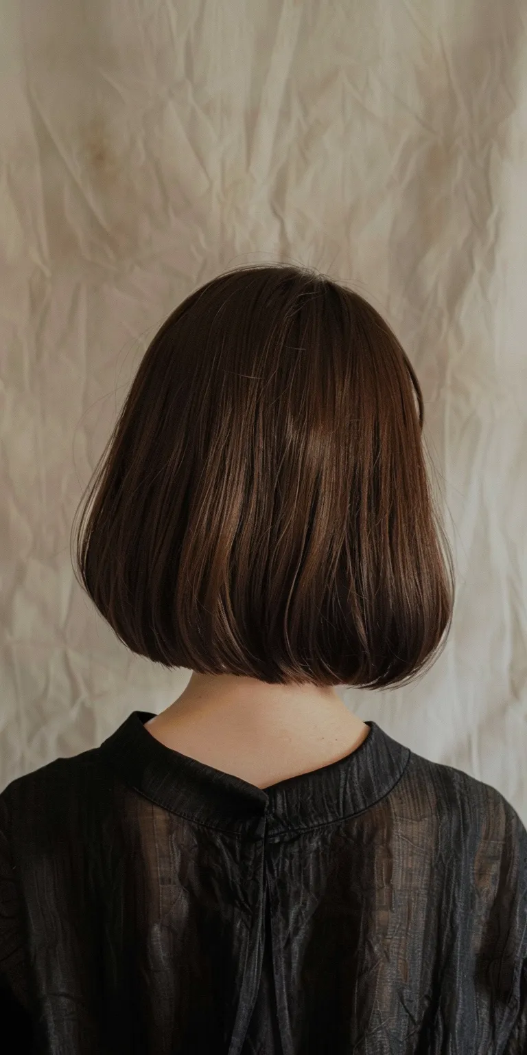 below shoulder length haircuts Asymmetric cut, Bob Short brush Butterfly haircut, Professional cut