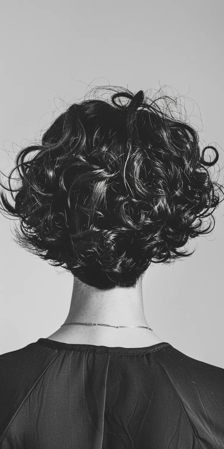 haircuts for curly hair Digital perm, Chignon, Asymmetric cut, Ringlets, Finger wave