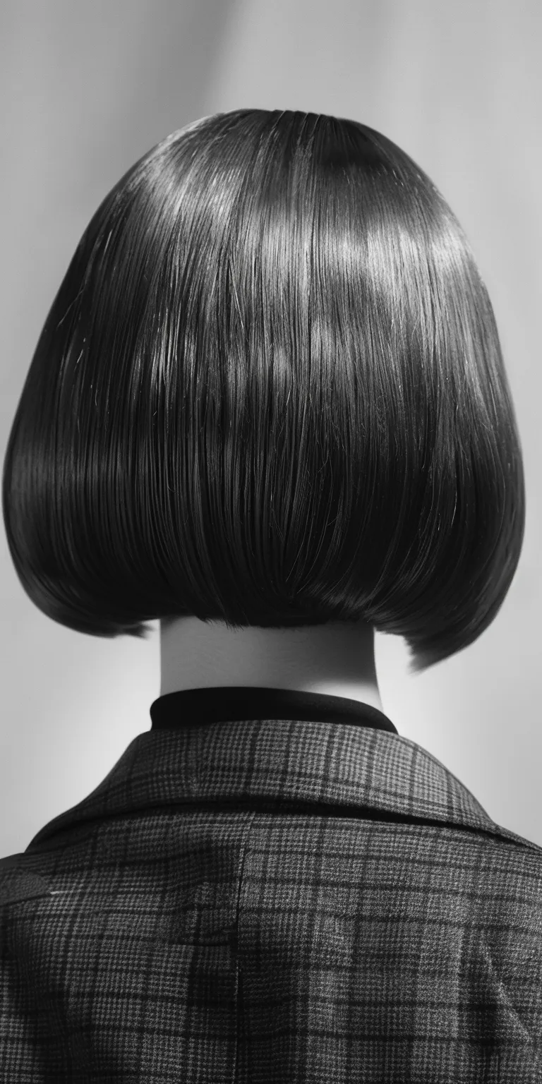 bob hairstyles with fringe Bob cut, Asymmetric Chignon, Bouffant, Pompadour