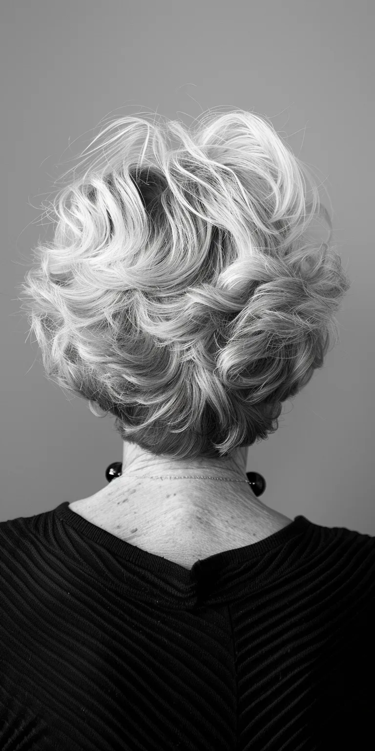 hairstyles for women Finger wave, Chignon, Updo, Asymmetric cut, Bouffant