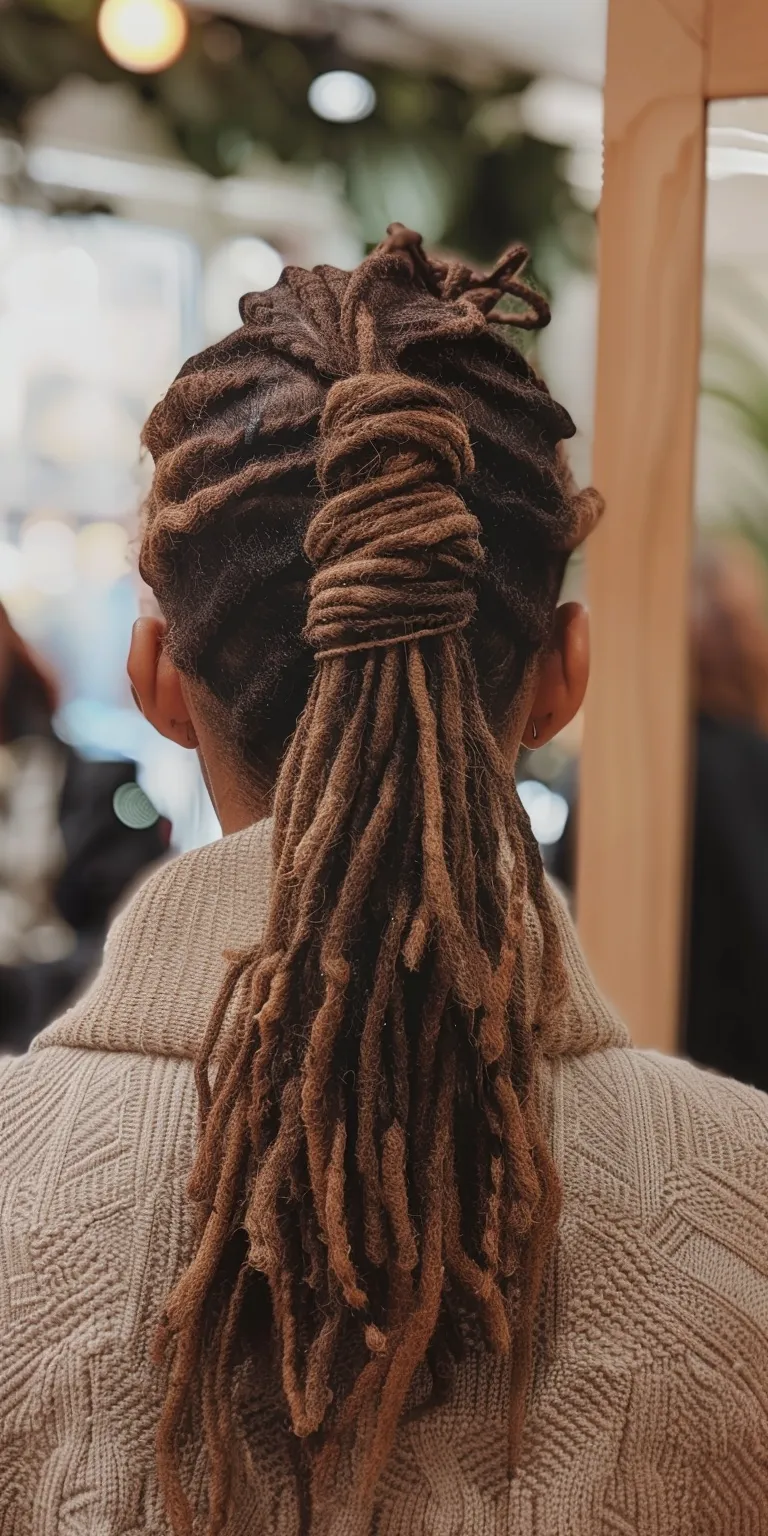 simple dreadlocks hairstyles Dreadlocks, Hair twists, Waterfall braids, Cornrows, French twist