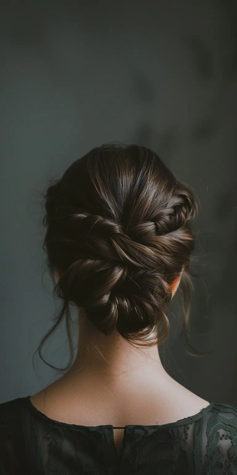 cute hairstyles for medium hair Updo, Chignon, Waterfall braids, Milkmaid braid, French braid